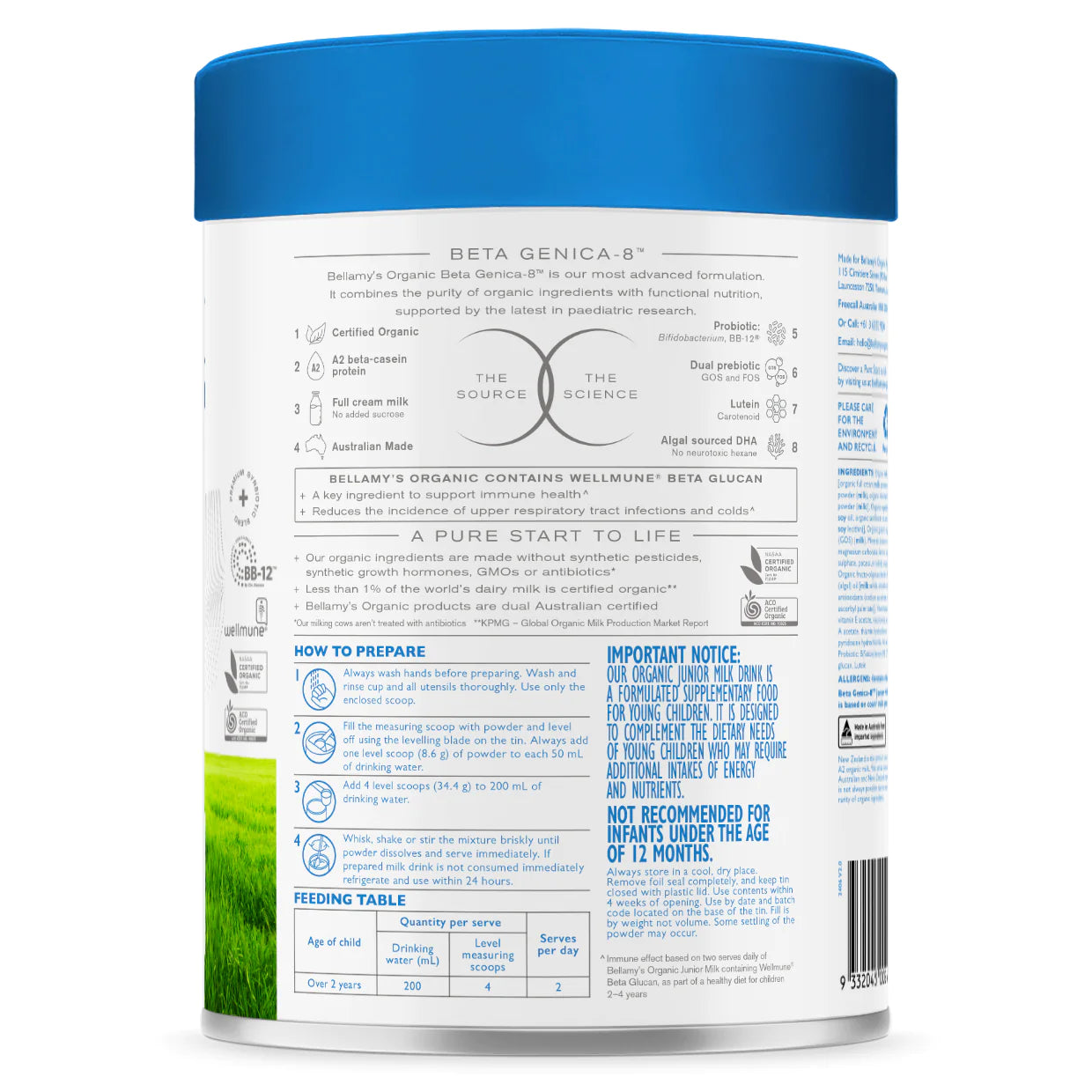 Bellamy's Organic Beta Genica-8™ Step 4 Junior Milk Drink