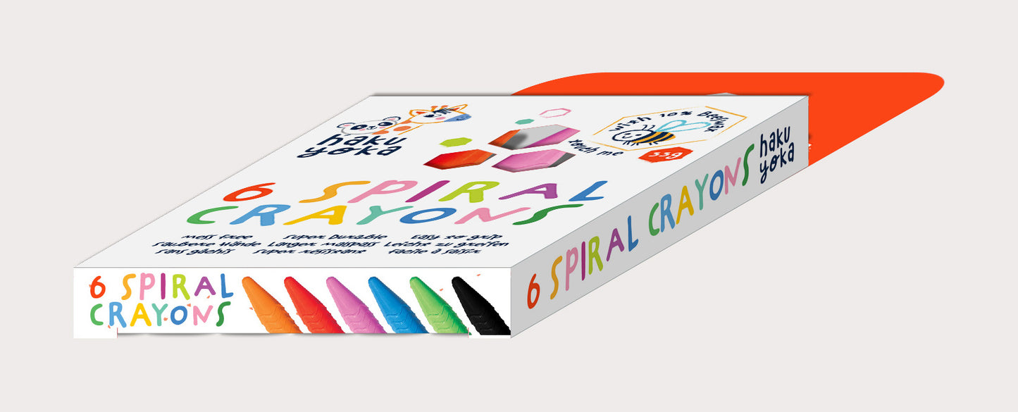 6 Spiral Crayons