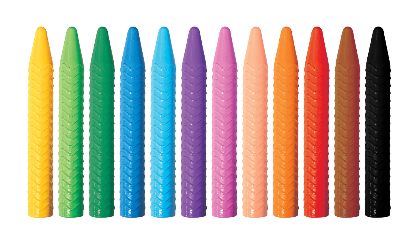 12 Spiral Crayons