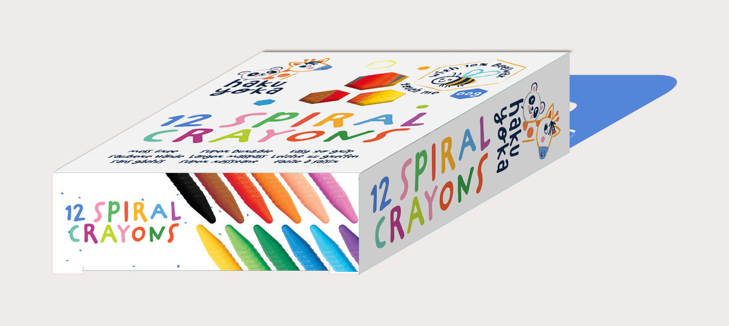 12 Spiral Crayons