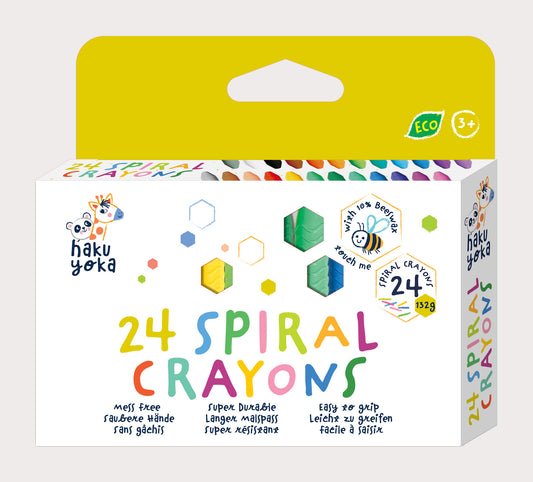 24 Spiral Crayons
