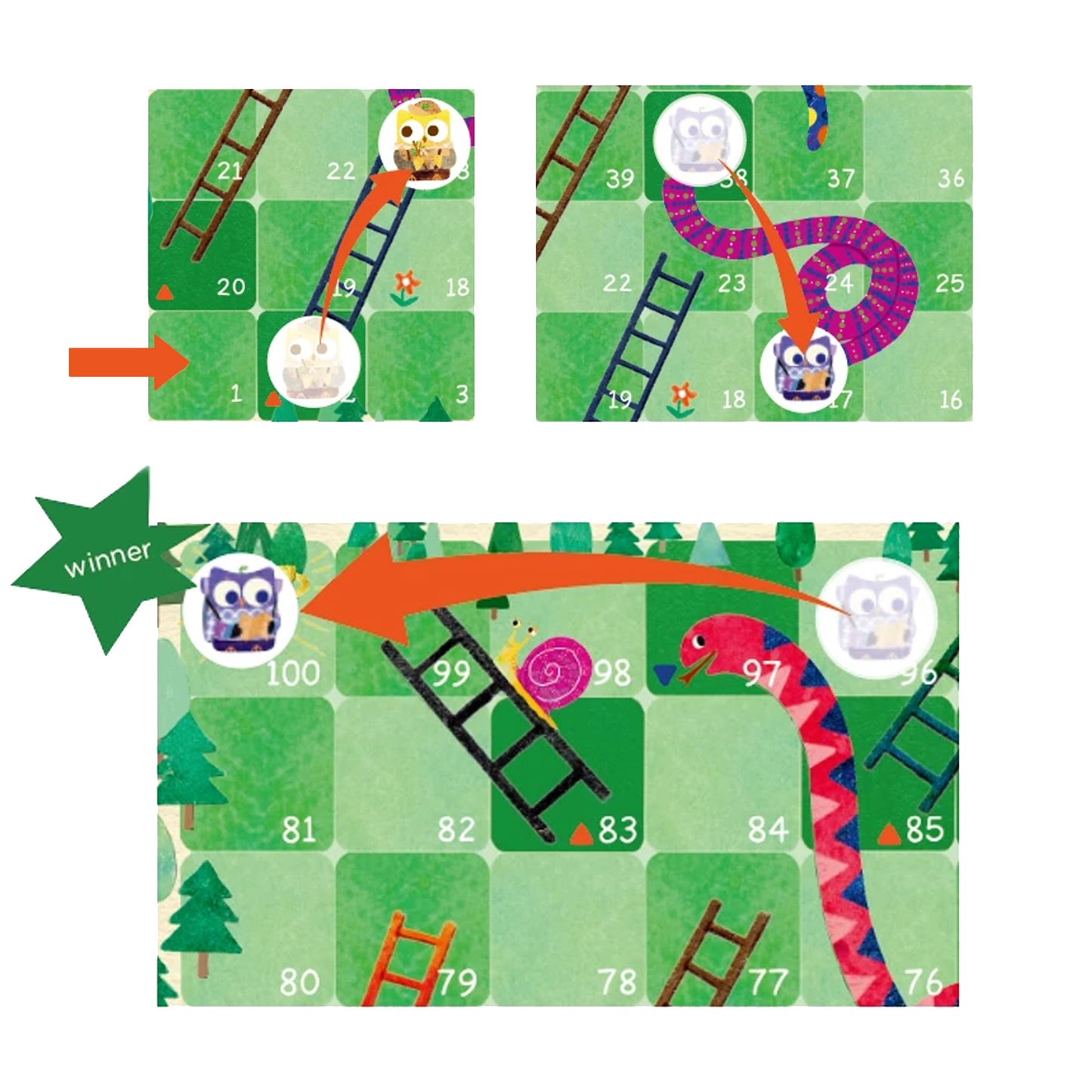 Travel Games - Snake and Ladder