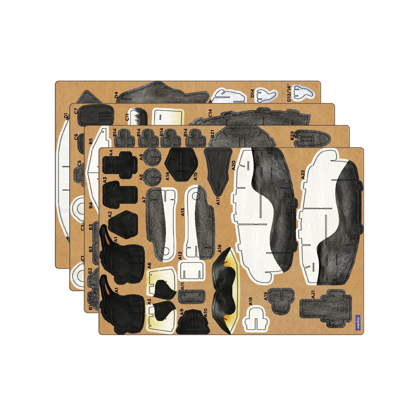 Adjustable ECO 3D Puzzles - Emperor Penguin