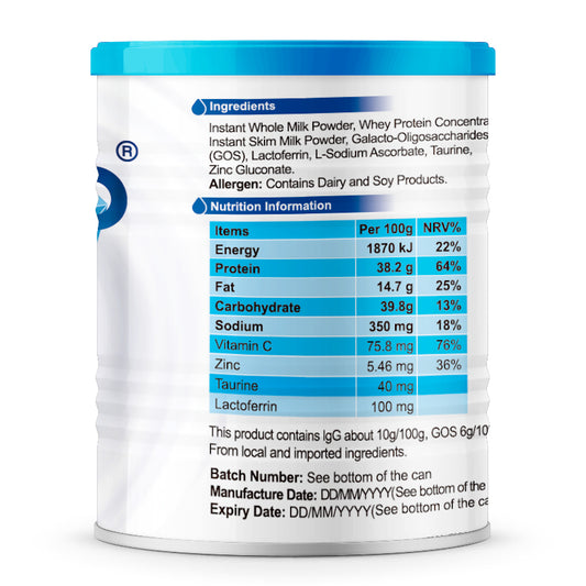Neurio Modified Milk Powder with Lactoferrin – Immune Edition