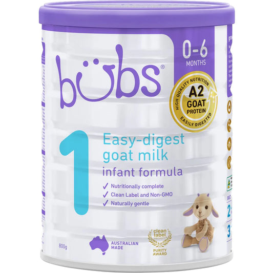 Bubs® Goat Milk Infant Formula Stage 1 - 800g