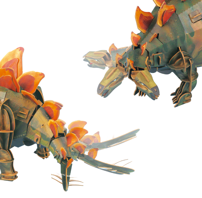 MierEdu Adjustable ECO 3D Puzzles - Dino Theme - Stegosaurus
