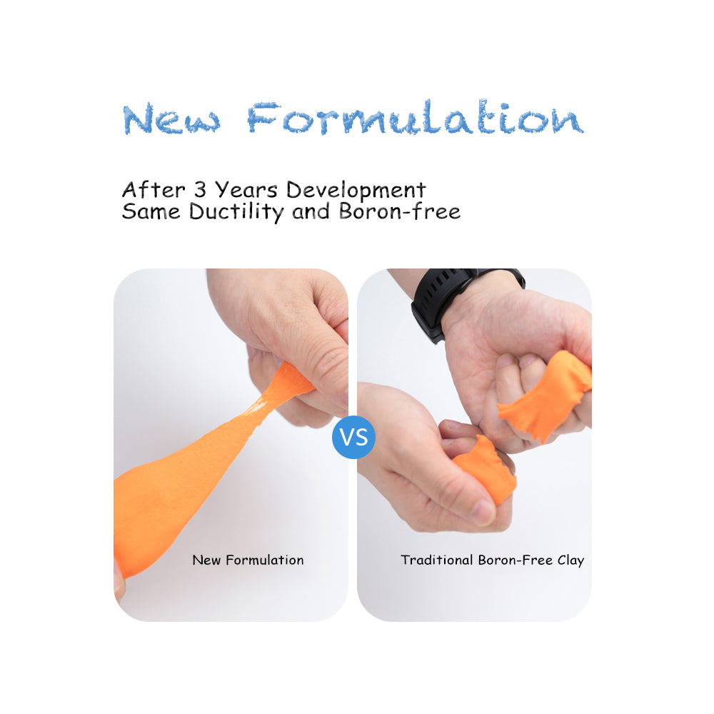 Boron-Free Super Light Clay 24 Colours