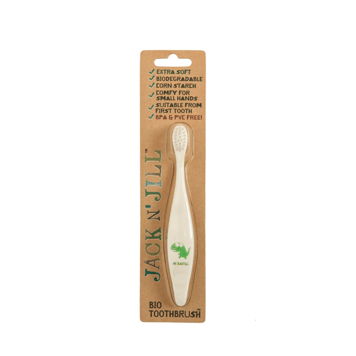 Jack n Jill Dino Biodegradable Toothbrush
