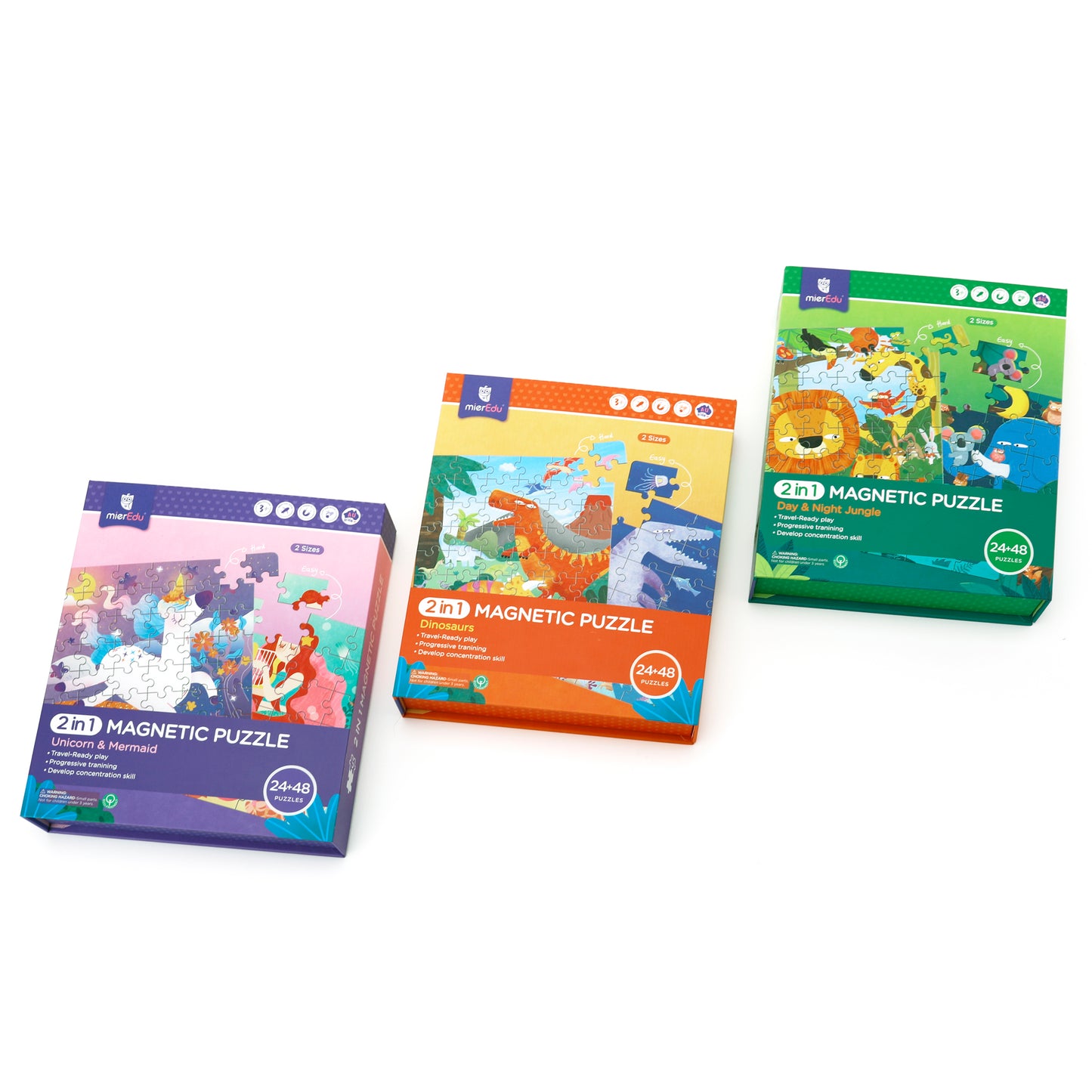 2 In 1 Travel Magnetic Puzzle - Forest