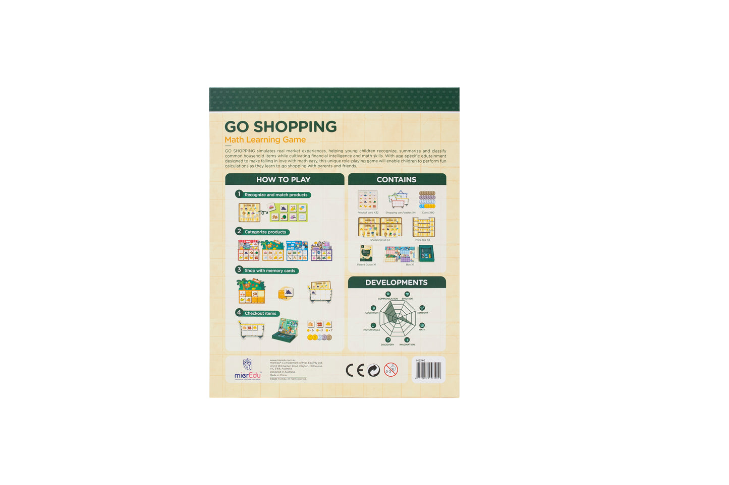 Math Learning Game Go Shopping