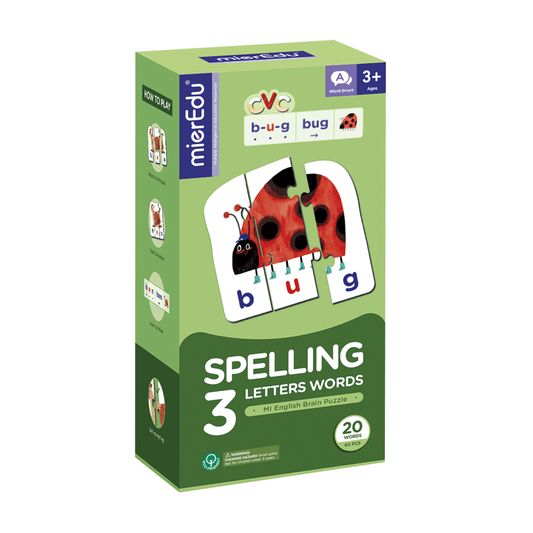 MI English Brain Puzzle -Spelling 3 Letters Words Puzzle
