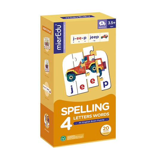 MI English Brain Puzzle -Spelling 4 Letters Words Puzzle