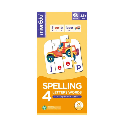 MI English Brain Puzzle -Spelling 4 Letters Words Puzzle