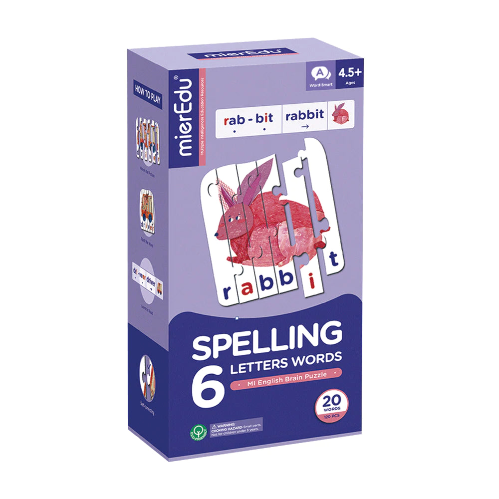 MI English Brain Puzzle -Spelling 6 Letters Words Puzzle