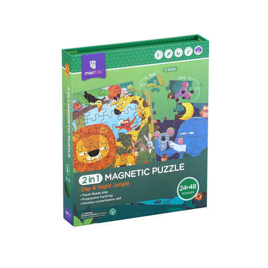2 In 1 Travel Magnetic Puzzle - Forest