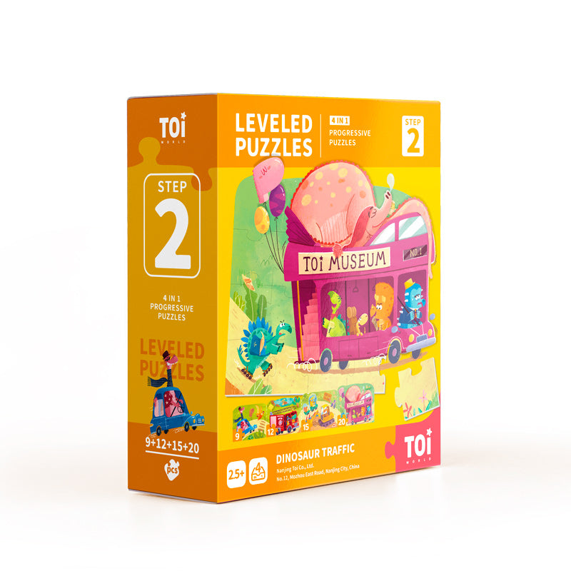 Leveled Puzzle - Step 2 (Dinosaur Traffic)