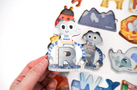 Matching ABC Wooden Puzzle Deluxe