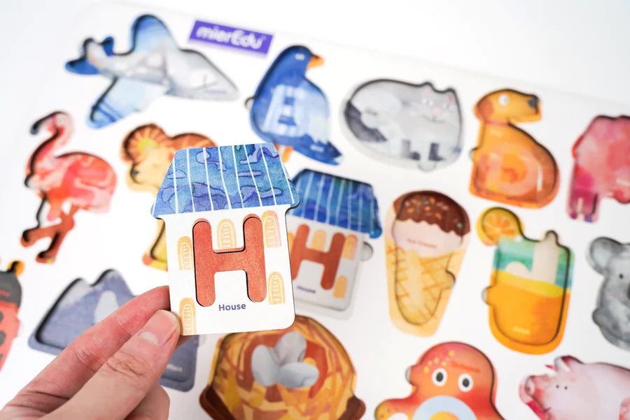 Matching ABC Wooden Puzzle Deluxe
