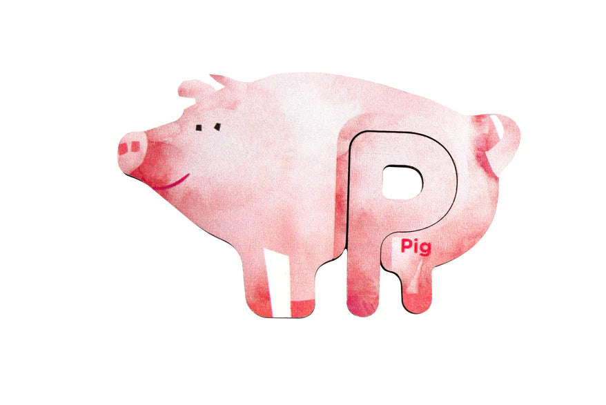Matching ABC Wooden Puzzle Deluxe