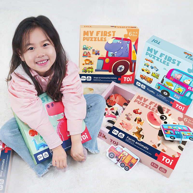 My First Puzzles-Shapes & Construction Vehicle
