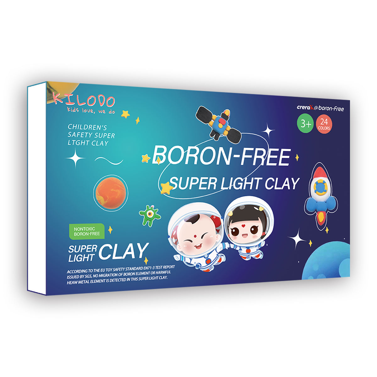 Boron-Free Super Light Clay 24 Colours