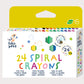 24 Spiral Crayons