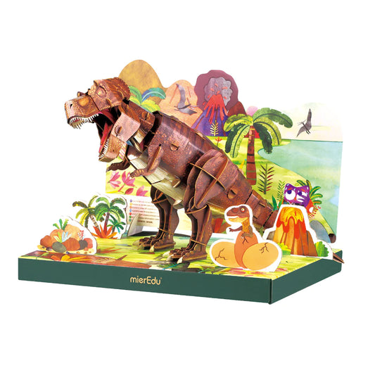 MierEdu Adjustable ECO 3D Puzzles - Dino Theme - Tyrannosaurus Rex