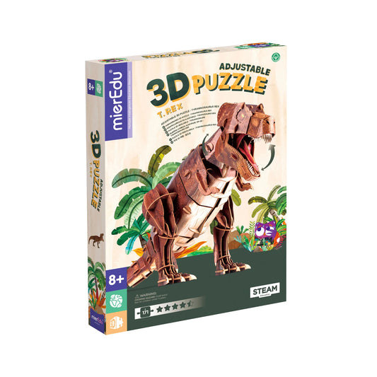 MierEdu Adjustable ECO 3D Puzzles - Dino Theme - Tyrannosaurus Rex