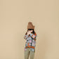 Fruit Monster Patterned Kids Coat (Taro)