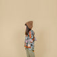 Fruit Monster Patterned Kids Coat (Taro)