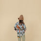 Fruit Monster Patterned Kids Coat (Taro)