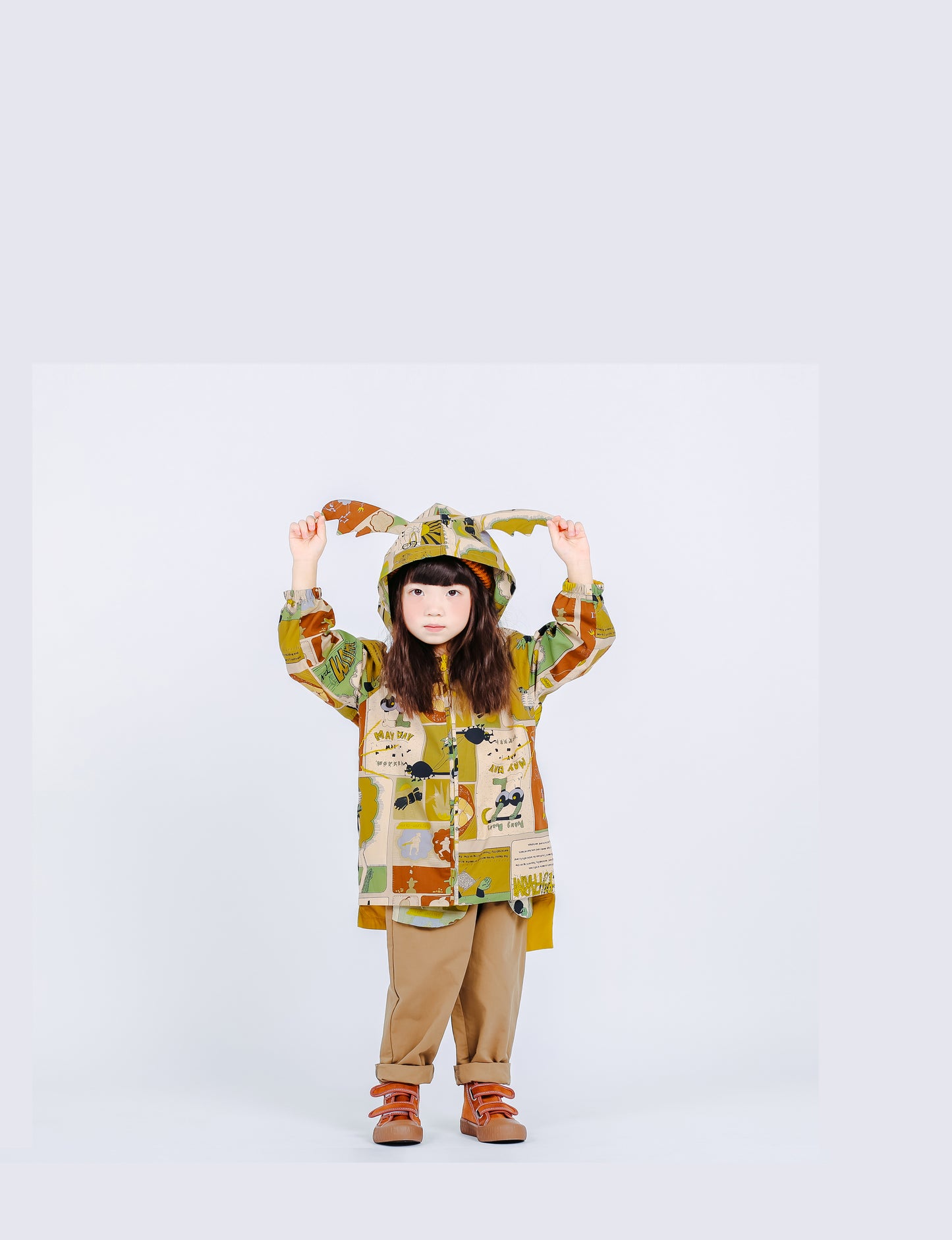 Fruit Monster Patterned Kids Coat (Pineapple)