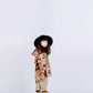 Fruit Monster Patterned Kids Coat (Orange)