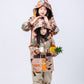 Fruit Monster Patterned Kids Coat (Orange)