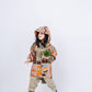 Fruit Monster Patterned Kids Coat (Orange)