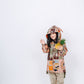 Fruit Monster Patterned Kids Coat (Orange)