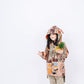 Fruit Monster Patterned Kids Coat (Orange)