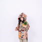 Fruit Monster Patterned Kids Coat (Orange)