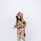 Fruit Monster Patterned Kids Coat (Orange)